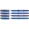 Image de Stylo Schneider One Hybrid C Lot de 4 Stylos roller à encre liquide non rétractable 0.3 Noir/Rouge/Bleu/Vert