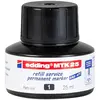 Image de Edding, Cartouche de rechange + encrier, MTK 25 Recharge d'encre (Noir, 1 pcs)
