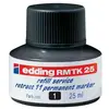 Image de EDDING - encre de chine de recharge RMTK 25, bleue, 25 ml permanente, encre à faible odeur dans un flacon avec systèmecapillaire, pour la recharge du marqueur per