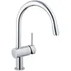 Image de Grohe Robinet de Cuisine Minta Plage de Rotation de 360° Douchette Escamotable Starlight Bec En C 32918000