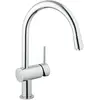 Image de Grohe, Robinetterie de cuisine, Robinet de cuisine avec douchette Minta chrome brillant 32918000