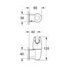 Image de Support mural pour douchette chromé orientable MOVARIO - GROHE - 28401000