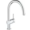 Image de Grohe, Robinetterie de cuisine, Mitigeur d'évier Minta 1/2 pouce, bec C, basse pression chrome