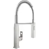 Image de Grohe, Robinetterie de cuisine, Robinet de cuisine avec bec flexible Eurocube supersteel mat 31395