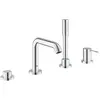 Image de Grohe, Robinetterie de salle de bains, Baignoire 4L ESSENCE avec douchette à main Euphoria C chromée