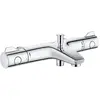 Image de Grohe, Robinetterie de salle de bains, Mitigeur thermostatique de douche Grohtherm 800 Cosmopolitan avec garniture de douche
