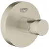 Image de Grohe, Porte-serviettes + crochets pour serviettes, Crochet de peignoir Essentials nickel brossé 40364EN1