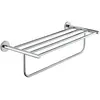 Image de Grohe, Porte-serviettes + crochets pour serviettes, Porte-serviettes multi-usages BAU COSMOPOLI 564mm chromé