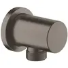 Image de Grohe, Robinetterie de salle de bains, Coude de raccordement mural Rainshower 1/2" rd Ros ha graph courbé