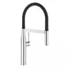 Image de Mitigeur cuisine semi-professionnel essence bec haut chrome douchette extractible
