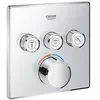 Image de GROHE - Mitigeur encastré 3 sorties Grohe SmartControl - Façade carrée