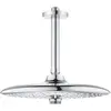 Image de Grohe, Pommeau de douche, Ensemble de douche de tête Euphoria 260 sortie plafond 142mm chromé (3 Types de jets, 7.50 l/min)