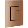 Image de Grohe, Plaque de déclenchement, Skate Cosmopolitan Panneau de commande Toilet - Dual - Eco - Kunststof - Sunset Gold (brons)
