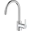Image de Grohe, Robinetterie de cuisine, Feel Mitigeur d'évier de cuisine, avec bec mousseur extractible