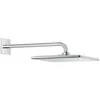 Image de Grohe, Pommeau de douche, Douche de tête Rainshower Mono Cube 310 EcoJoy 26564000 31x31 cm avec bras de douche 42,2 cm (1 Type de jet, 7.50 l/min)