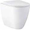 Image de Grohe, Cuvette toilettes + bidet, WC au sol ESSENCE avec réservoir back to wall PG/awe