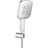 Image de Grohe, Pommeau de douche, Set de douche Rainshower SmartActive 130 Cube chrome (3 Types de jets, 9.50 l/min)