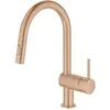 Image de Grohe, Robinetterie de cuisine, Küchenarmatur mit Handbrause Minta warm sunset gebürstet 32321