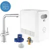 Image de Grohe, Robinetterie de cuisine, Ensemble de becs en L bleu professionnel