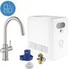 Image de Grohe, Robinetterie de cuisine, Küchenarmatur mit Filterfunktion Blue supersteel matt 31325