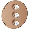 Image de Grohe, Robinetterie de salle de bains, Vanne encastrée GROHTHERM SMARTCONTROL rd 3-fach wa sun gebü