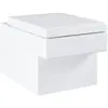 Image de Grohe, Cuvette toilettes + bidet, Cube céramique WC suspendu à chasse d'eau profonde