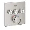 Image de Façade thermostatique carrée Grohe Grohtherm SmartControl   3 sorties