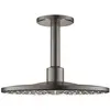Image de Grohe, Pommeau de douche, Pomme RAINSHOWER SMARTACTIVE 310 sortie de plafond 142mm hard graphite brossé (2 Types de jets, 25 l/min)