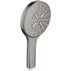 Image de Grohe, Pommeau de douche, Rainshower SmartActive 130 Douchette à main, 9,5l/min (hard graphite brossé) (3 Types de jets, 9.50 l/min)
