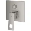 Image de Grohe, Robinetterie de salle de bains, Mitigeur EUROCUBE avec inverseur 3 voies supersteel