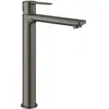 Image de Grohe, Robinetterie de salle de bains, Mitigeur monocommande pour lavabo Lineare 1/2 pouce, XL-Size dur graphite brossé