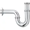 Image de Grohe, Siphon, Tube siphon 1 1/4 pouce, pour lavabo chromé (Siphon en bouteille, 1 1/4")