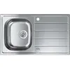 Image de Grohe, Évier, K200 Évier en acier inoxydable avec égouttoir (Éviers à poser, 50 cm, 86 cm)