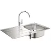 Image de Pack évier inox + mitigeur chromé Grohe 31562SD1