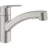 Image de Grohe, Robinetterie de cuisine, Robinet de cuisine avec douchette Start 2021 supersteel mat 30307