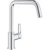 Image de Grohe, Robinetterie de cuisine, Start QuickFix Küchenarmatur, hoher Auslauf, U-Form, schwenkbar, chrom
