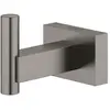 Image de Grohe, Porte-serviettes + crochets pour serviettes, Crochet de peignoir Essential Cube dur graphite brossé 40511AL1