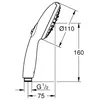 Image de Douchette TEMPESTA 110 à 3 jets GROHE PROFESSIONAL 28419003