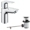 Image de Mitigeur lavabo GROHE Quickfix Start Edge avec tirette et vidage taille S