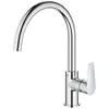 Image de Grohe, Robinetterie de cuisine, Robinet de cuisine StartEdge, bec haut, pivotant, système de montage rapide, chromé