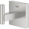 Image de Grohe, Porte-serviettes + crochets pour serviettes, Start Cube QuickFix crochet pour peignoir, adhésif, supersteel