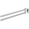 Image de Grohe, Porte-serviettes + crochets pour serviettes, Start Cube QuickFix porte-serviettes, 2 bras, adhésif, chromé