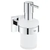 Image de Distributeur de savon avec support GROHE Start Cube chromé