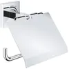 Image de Dérouleur de papier avec couvercle GROHE Start Cube chromé