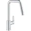 Image de Robinet de cuisine avec douchette GROHE Start bec haut chromé 2 jets
