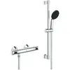 Image de Grohe, Système de douche, Precision Flow QuickFix Thermostat-Duscharmatur und Vitalio Start 110 Brausestangenset, Länge 600mm