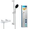 Image de Grohe, Robinetterie de salle de bains, Precision Get QuickFix Thermostat-Duscharmatur und Vitalio Start 110 Brausestangenset, Länge 600mm