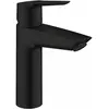 Image de Grohe, Robinetterie de salle de bains, Start QuickFix Lavaboarmatur, M-Size, Push-Open, energiesparend, mattschwarz