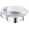 Image de Grohe, Distributeur de savon + porte-savon, Start QuickFix Porte-savon avec support, à coller, chromé