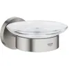 Image de Grohe, Distributeur de savon + porte-savon, Start QuickFix Porte-savon avec support, adhésif, supersteel